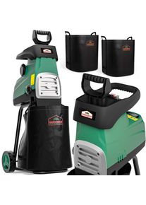 Gardebruk Stille hakselaar 3100W met 2 opvangzakken van elk 60 liter