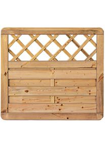 TETZNER & JENTZSCH Clôture jardin Avantgarde avec treillis décoratif clôture bois T&J, 100 cm