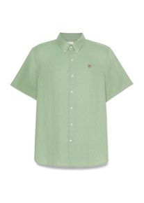 Timberland Mill Brook Linen Short Sleeve Shirt Overhemd Heren (XL |groen)