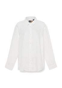 Timberland Womens Linen Shirt Blouse Dames (XL |wit)