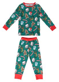 Smafolk Småfolk Pyjama groen/rood - 72% | Maat: 110/116 |