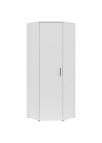 CARRYHOME Eckschrank , Weiß , Kunststoff , 6 Fächer , 71.5x195x71.5 cm , FSC MIX , Typenauswahl, Beimöbel erhältlich , Schlafzimmer, Kleiderschränke,