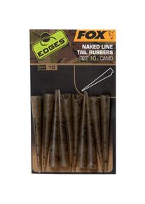 Fox Edges Camo Naked Line tail rubbers size 10 x 10