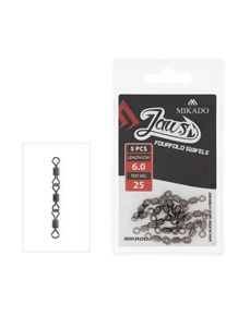 Mikado Wirbeljaws Fourfold Swivels - 25Kg .