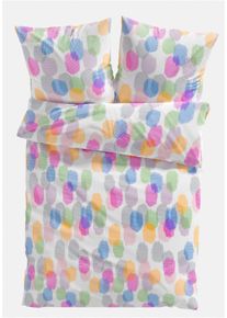 Parure de lit à motif aquarelle - multicolore - taille 135x200 cm avec coton - bonprix