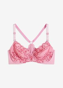 Soutien-gorge à fermeture devant en dentelle délicate - rose - taille 110F - bonprix