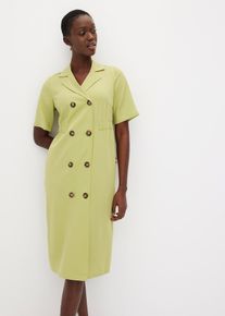 Robe en Lyocell avec col à revers - vert - taille 48 - Modal - bonprix