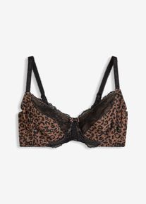 Soutien-gorge à armatures avec dentelle - marron - taille 100D - bonprix