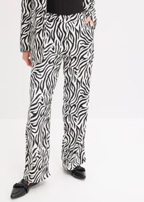 Pantalon palazzo en satin - blanc - taille 40 - bonprix