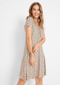 Robe en jersey longueur genou en viscose mélangée - orange - taille 42/44 (M) - Viscose - bonprix