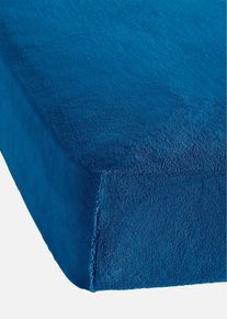 Cashmere Touch-stretchlaken, blå, størrelse 100x200 cm, bonprix