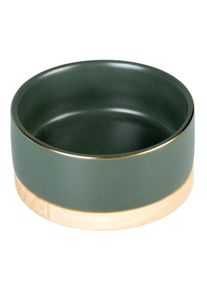 Duvoplus Futternapf Stone Timber 450ml dunkelgr&uuml;n