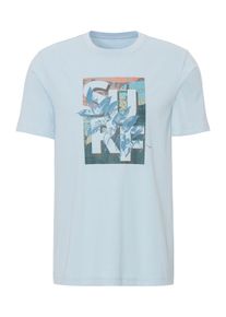 Heren T-shirt in lichtblauw ,maat S (44/46), WITT, 100% Katoen