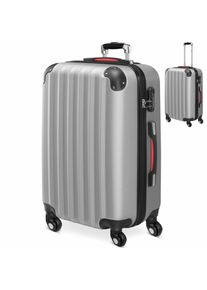 Monzana Reiskoffer Zilver Kunststof 60x25x40cm Hardcase 62 L