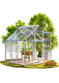 Gardebruk Invernadero aluminio 190x190x195cm con claraboya