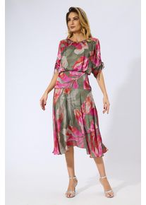 Rochie eleganta din voal satinat cu imprimeu Severina Multi