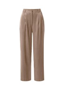 A LOT LESS Dames Bandplooibroek 'Florentina' taupe 34