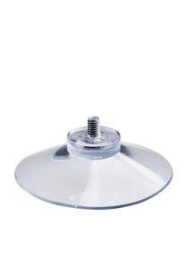 1 Threaded suction cups 50 mm | M4, 6 mm long, soft PVC, transparent