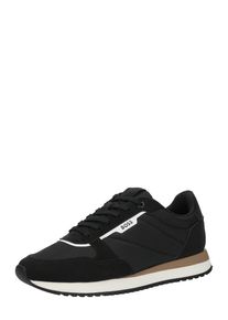 BOSS Heren Sneakers laag 'Kai Runn Nupny' zwart / wit 40