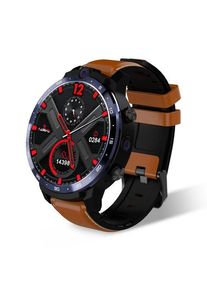 Smartwatch Lemfo LEM12 Pro, Ecran IPS 1.6inch, 4GB RAM, 64GB Flash, Procesor MT6762 OctaCore, GPS, Proiectie wireless, 4G, Android 10, 900mAh (Maro)