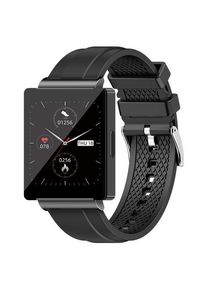 Smartwatch iSEN KS01, Ecran IPS HD TFT 1.83inch, ECG, Glucoza din sange, Oxigen din sange, Monitorizare somn, HRV, Termometru, Redare muzica, NFC (Negru)