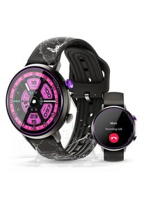 Smartwatch Rugged Oukitel BT60, Ecran HD AMOLED 1.32inch, 100+ moduri sport, Asistare vocala, SpO2, HR, Tensiune, Pedometru, Monitorizare somn, 5ATM, IP69 (Negru)