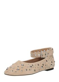 & other stories & Other Stories Dames Ballerina met riempjes beige / zilver 36