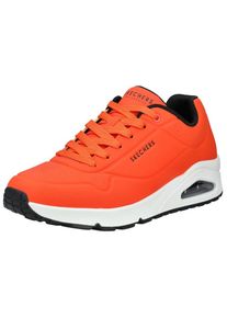 Skechers Dames Sneakers laag 'Uno Stand On Air' neonoranje / zwart 40