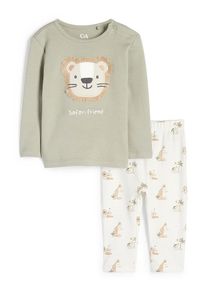 C&Amp;A Safari-pigiama per neonati-2 pezzi, Verde, Taille: 86