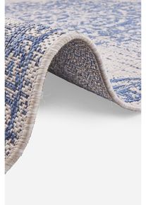 Tappeto da interno ed esterno con motivo orientale - Blu - Taglia 60x110 cm - bonprix