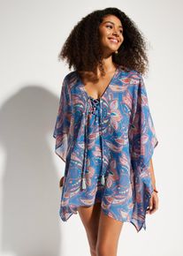 Tunica copricostume in chiffon, Blu, Taglia 54/56 (XL), bonprix