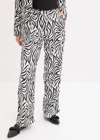 Pantaloni a palazzo in satin, Bianco, Taglia 50, bonprix