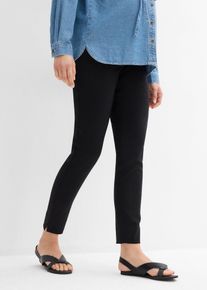Pantaloni prémaman elasticizzati con gambe affusolate, Nero, Taglia 44, bonprix