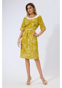 Rochie eleganta in clos cu imprimeu Alberta Fistic