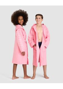 arena Bathrobe - Unisex - pink-white - Size: 14-15 - arena Zeal Plus Junior Robe Age 6-15