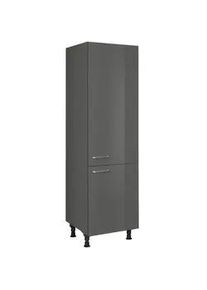 Nobilia Geräteumbauschrank , Schieferfarben , Metall , nur wie online abgebildet bestellbar , 60x216.6x58 cm , Blauer Engel, Pefc, Goldenes M, Made in Germany, DGM-Klimapakt , Küchen, Küchenmöbel, Küchenschränke, Geräteumbauschränke