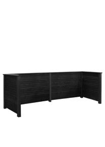 Plus Plank Profil Mülltonnenverkleidung 377 cm PEFC schwarz K2025