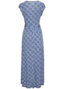 Lascana Dames Maxi-jurk in blauw bedrukt ,maat 36, Witt, 100% Viscose