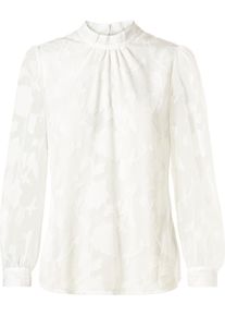 Damer Bekväm blus med lätt transparenta partier gräddvit Größe 48