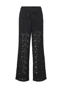 Pieces Dames Broek 'WENDY' zwart / zilver 36