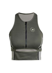 adidas by Stella McCartney Sporttop Damen grau / graphit / schwarz / weiß Größe XXS