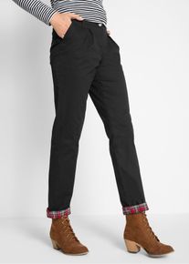 Thermo chino - zwart - maat 38 - met katoen - bonprix