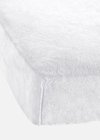 Hoeslaken cashmere touch - wit - maat 180x200 cm - bonprix