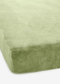 Hoeslaken cashmere touch - groen - maat 160x200 cm - bonprix