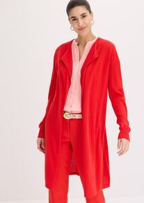 Lang vest met katoen - rood - maat 36/38 (S) - met katoen - bonprix