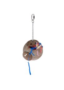 Gioco TIAKI a forma di noce di cocco per uccelli Ø 15 x H 30 cm