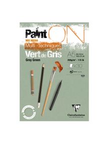 Block PaintOn Mix Media grüngrau A5 250g/m²