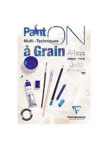Multitechnik Paint'ON gekörnt A4 250g/m² Clairefontaine
