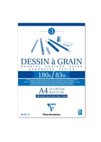Zeichenblock A4, 30 Blatt, Dessign à Grain Clairfontaine