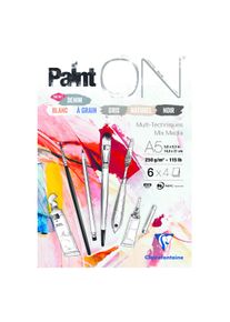 PaintON, Block mit 6 sortierten Farben A5 250g/m²